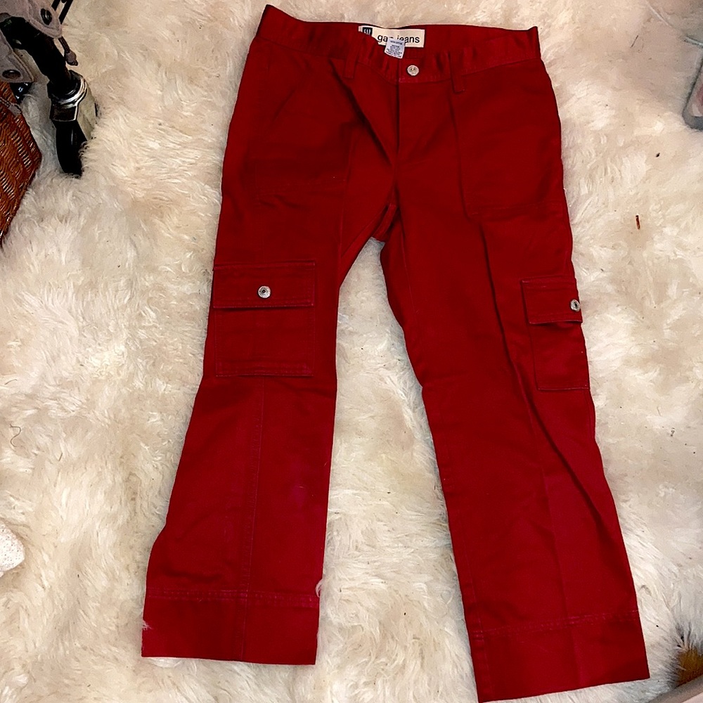 Red oldschool gap jeans